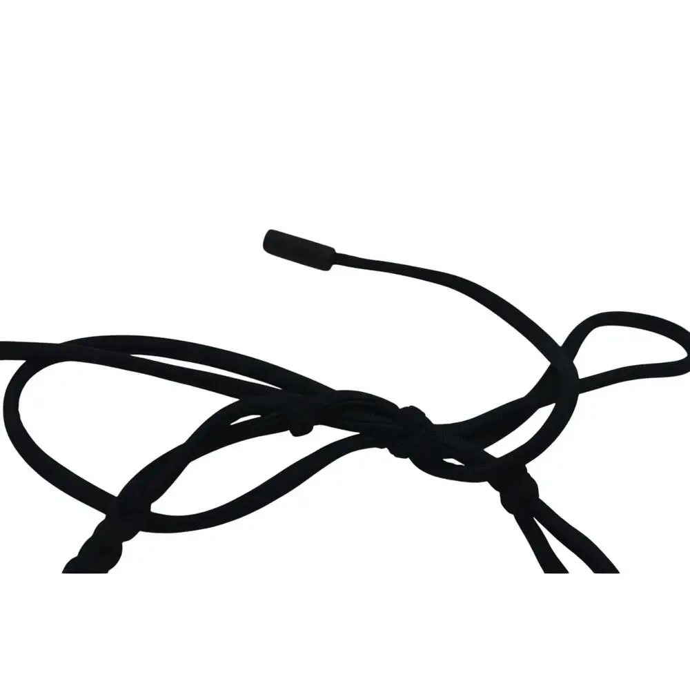 Red Carter Women's Black Bandeau Halter O-Ring Bikini Top in Black